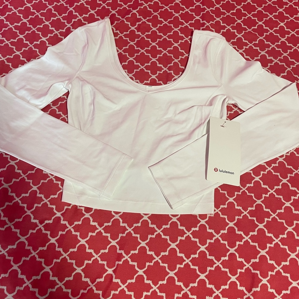 lululemon discontinued White Long Sleeve Top